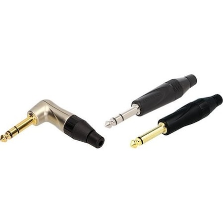 Amphenol 1/4 Phone 90 Stereo Nickel Black TS3RB-AU